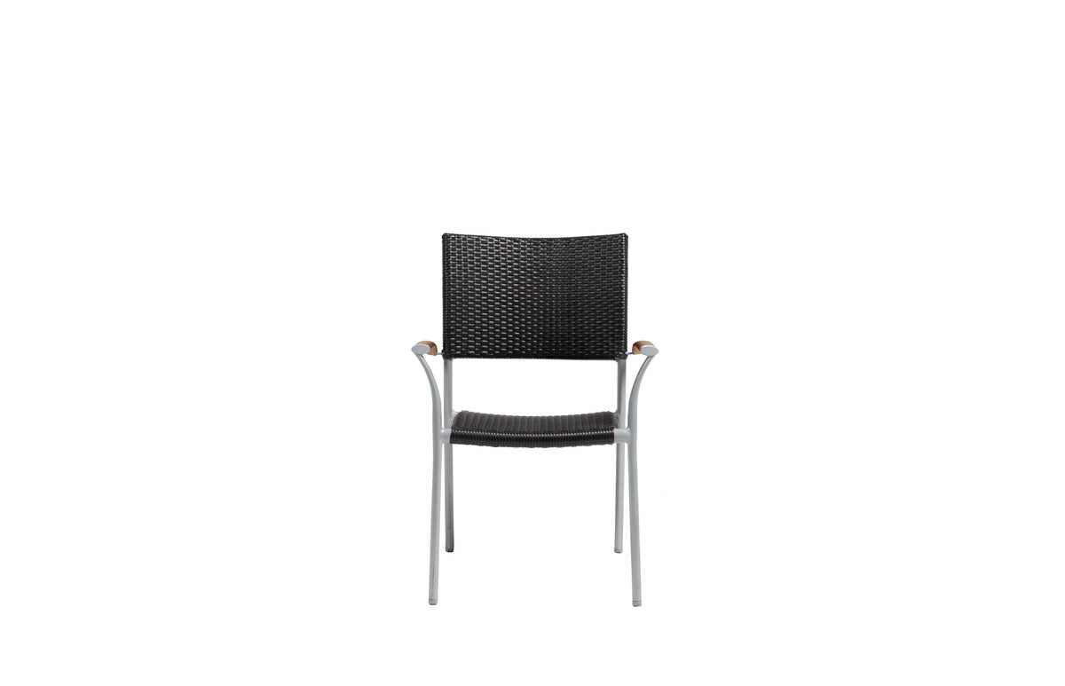 Ratana New Roma Stacking Arm Chair w/Durawood Arm