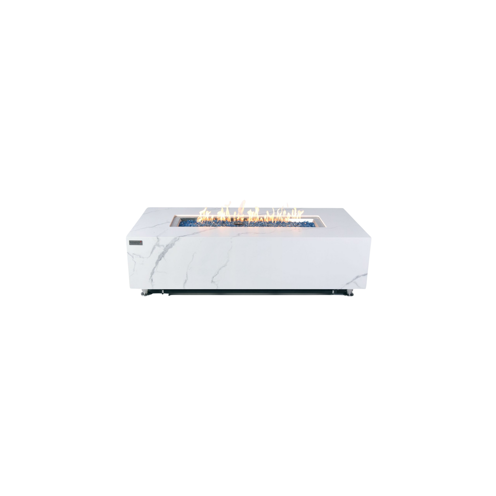 Elementi - Carrara Porcelain Fire Table