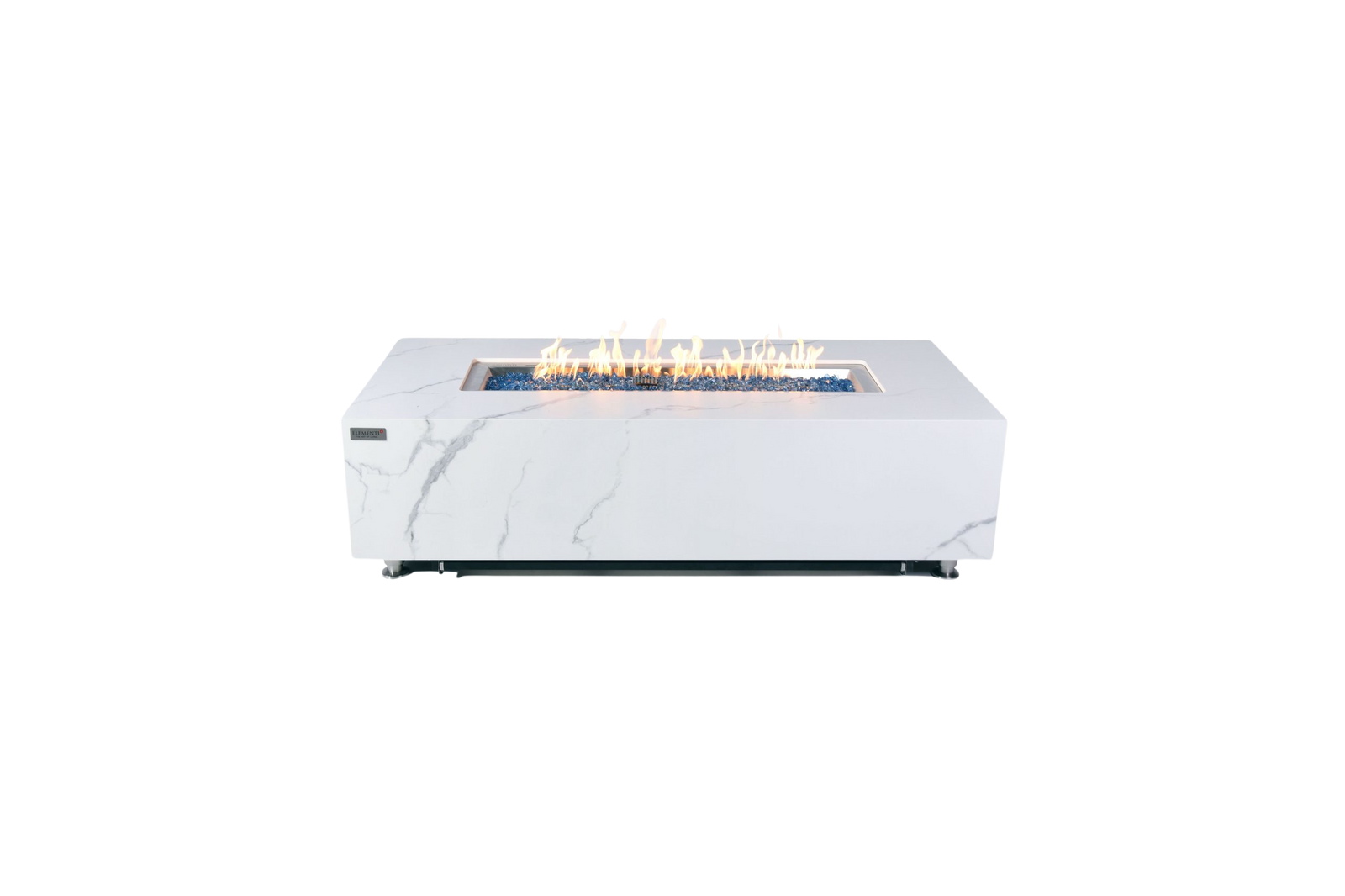 Elementi - Carrara Porcelain Fire Table