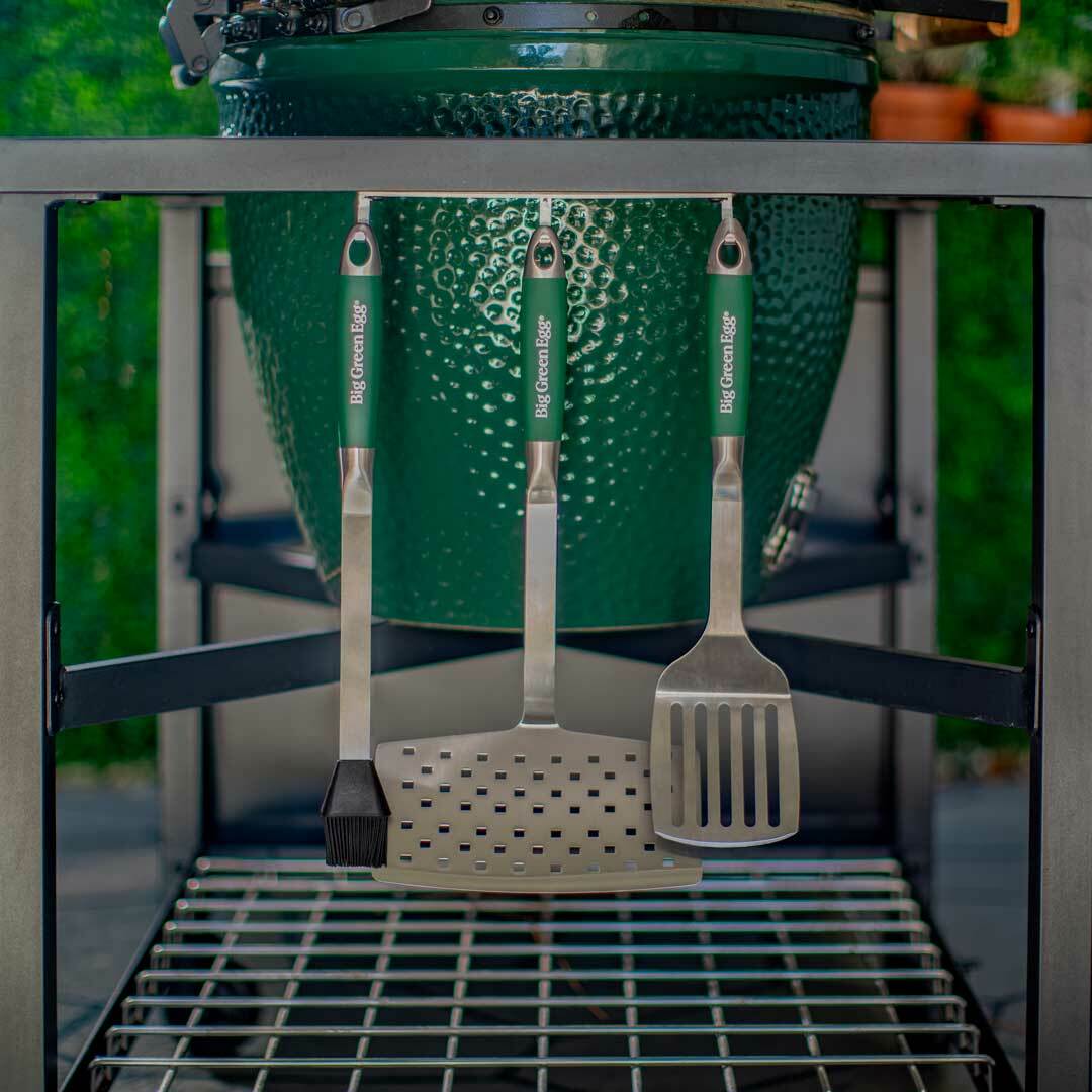 Big Green Egg Stainless Steel Custom BBQ Tool Set