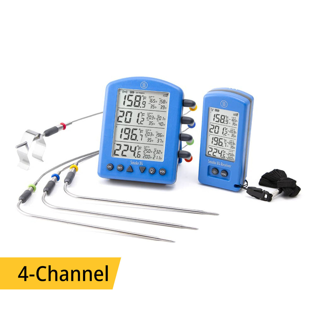 ThermoWorks Smoke X4® Long-Range Remote BBQ Alarm Thermometer