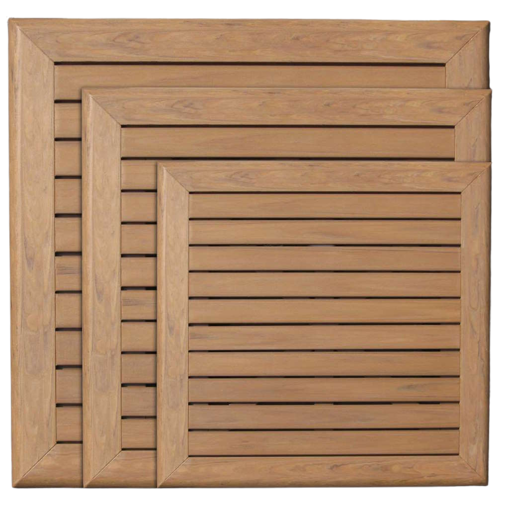 32″ x 32" Sq Teak Everrawood Table Top W/UH
