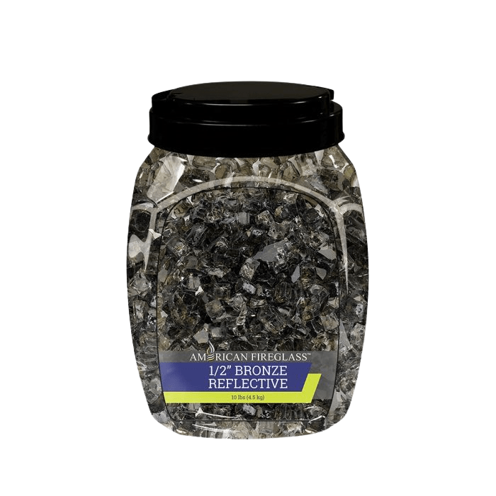 1/2" Reflective Fire Glass 10 lbs