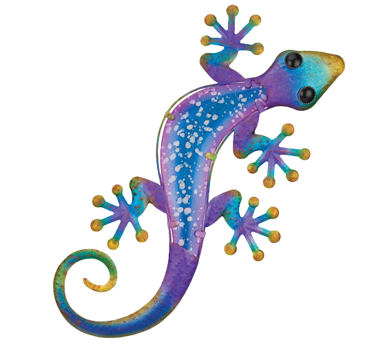Watercolor Gecko Wall Decor 24"