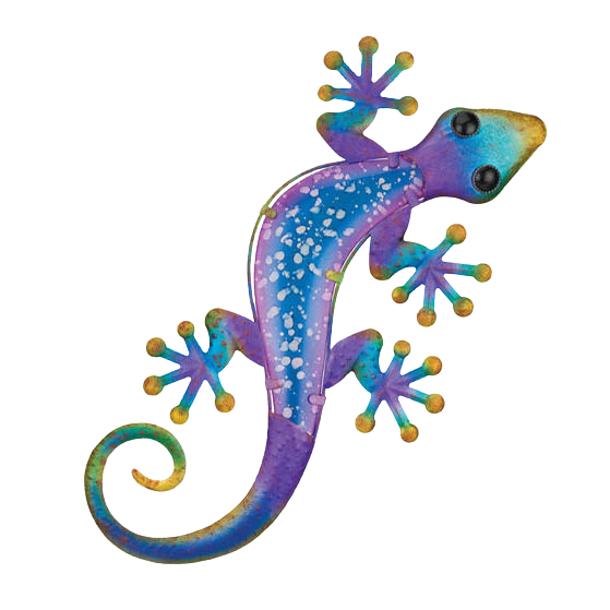Watercolor Gecko Wall Decor 24"