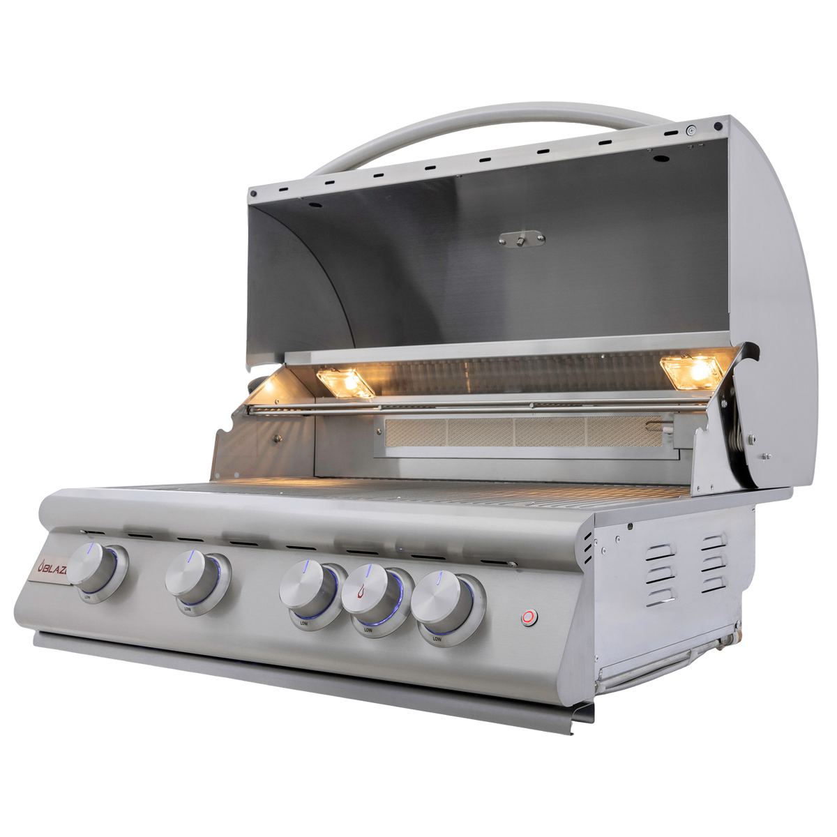 Blaze 32-Inch 4-Burner Premium LTE+ Gas Grill with Rear Burner and Built-in Lighting System - LP