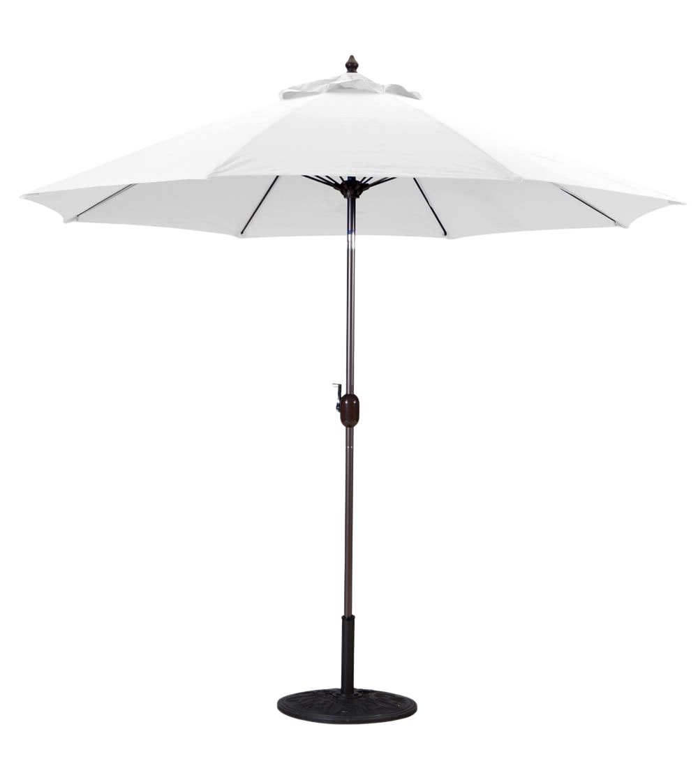 636 9' Manual-Tilt Market Galtech Umbrella