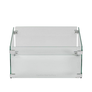 Fiamma Square Fire Pit Glass Windshield (5MM Thick) 16.5" SQ x 8"h