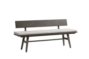 Ratana Canbria Bench with Back
