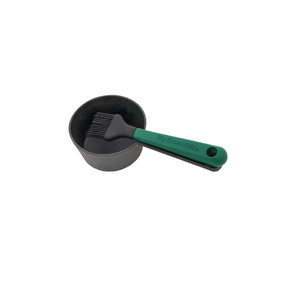 Cast Iron Sauce Pot With Basting Brush