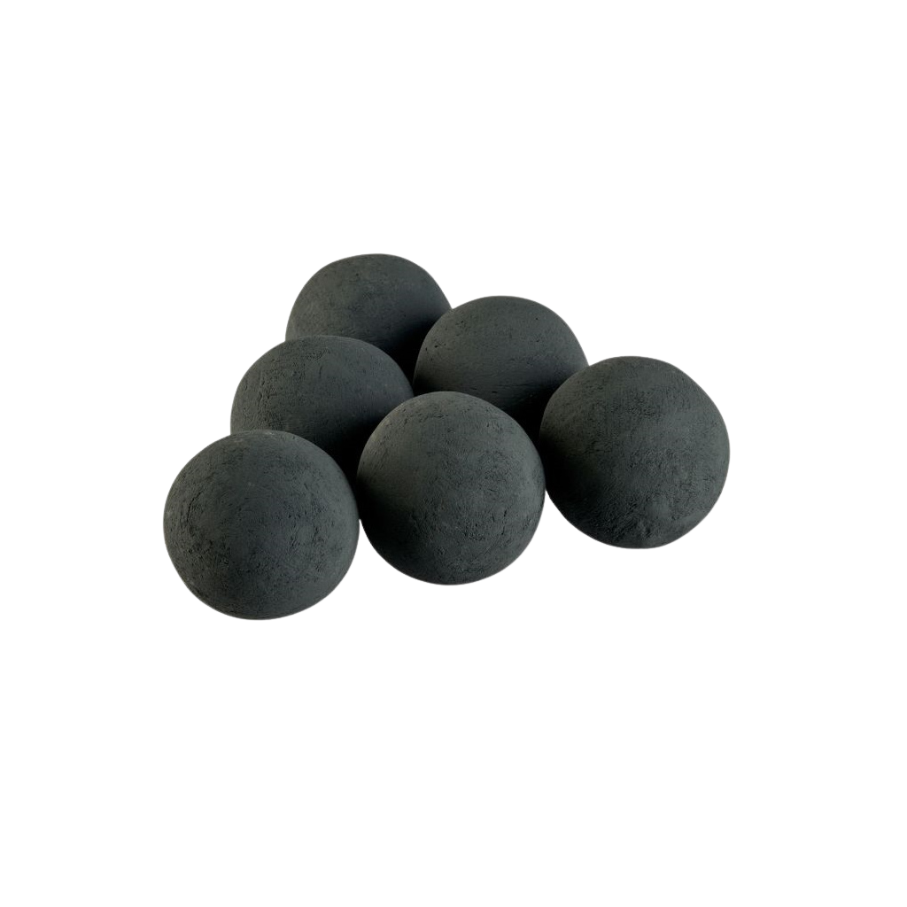 Lite Stone Fire Balls 4" Set of 6