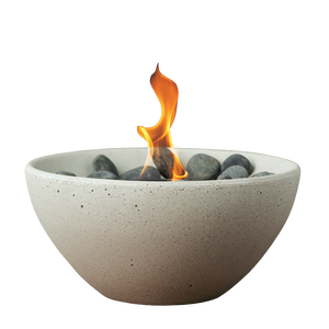 Basin Table Top Fire Bowl White