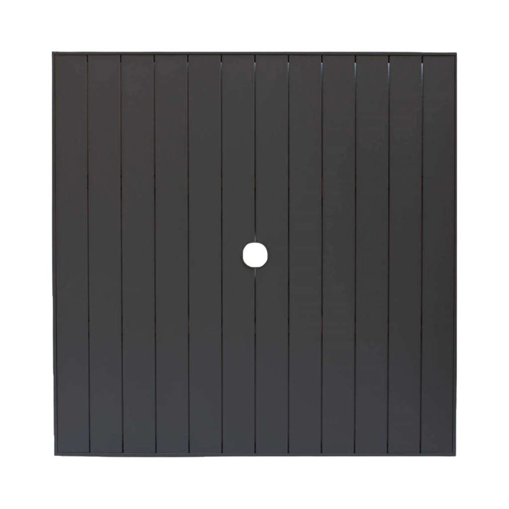 36″ Sq Aluminum Slat Table Top W/UH