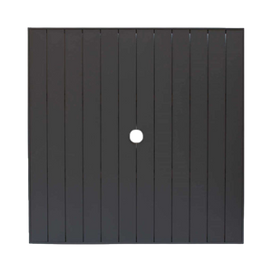36″ Sq Aluminum Slat Table Top W/UH