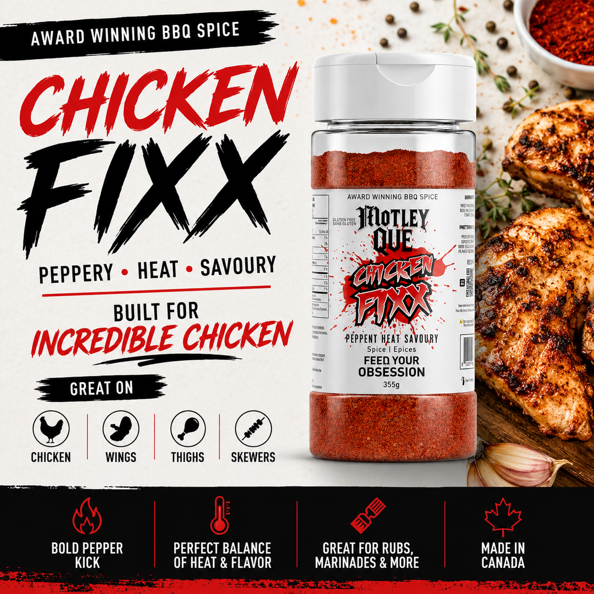 Chicken Fixx Rub - Motley Que