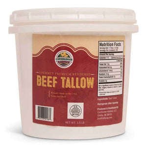Cornhusker Kitchen Premium Rendered Beef Tallow Tub 1.5lbs