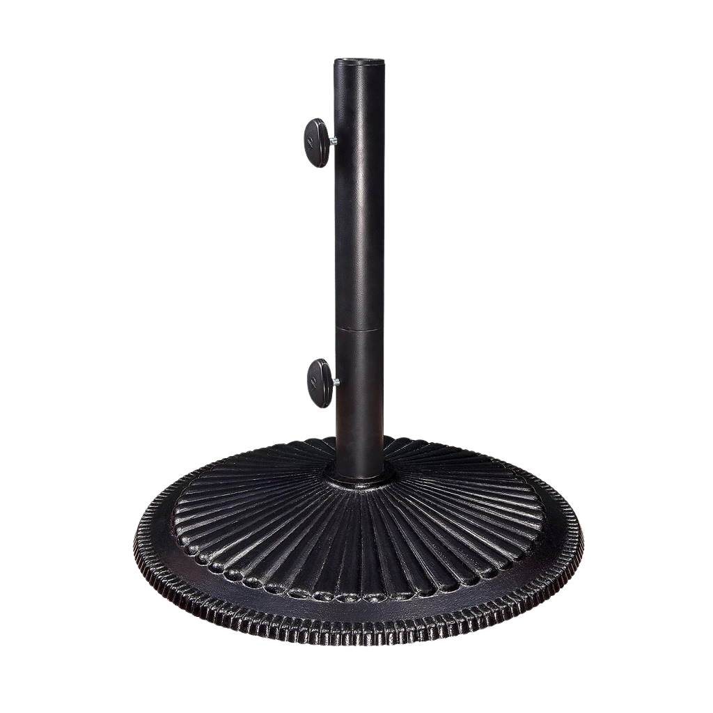 50lbs Cast Iron Classic Umbrella Base: Black