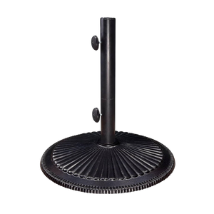 50lbs Cast Iron Classic Umbrella Base: Black