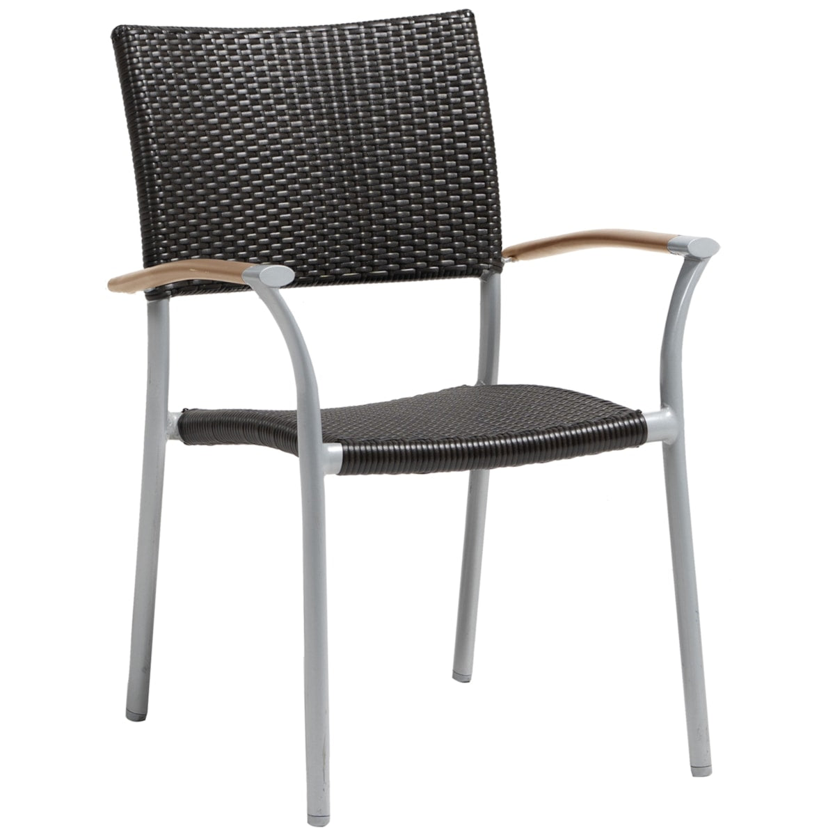 Ratana New Roma Stacking Arm Chair w/Durawood Arm