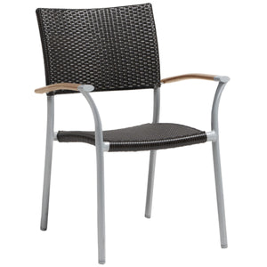 Ratana New Roma Stacking Arm Chair w/Durawood Arm