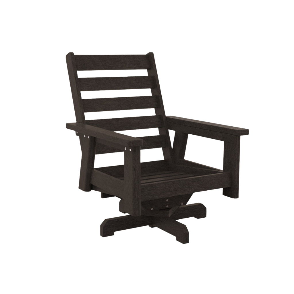 Charleston High Back Swivel Arm Chair