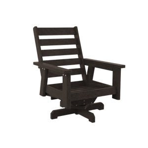 Charleston High Back Swivel Arm Chair