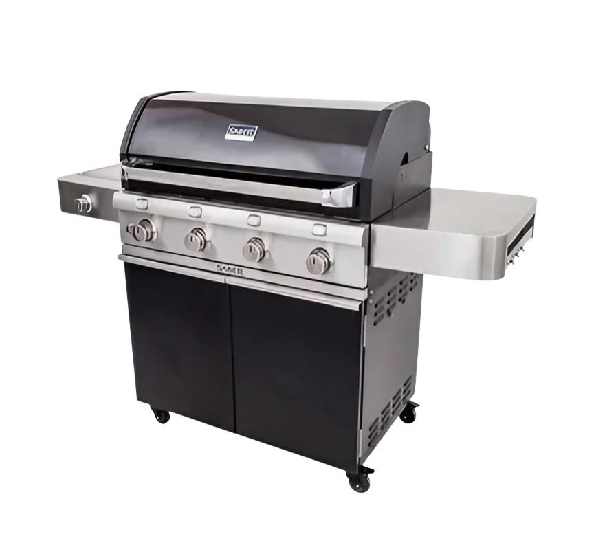 Deluxe Black 4-Burner Gas Grill