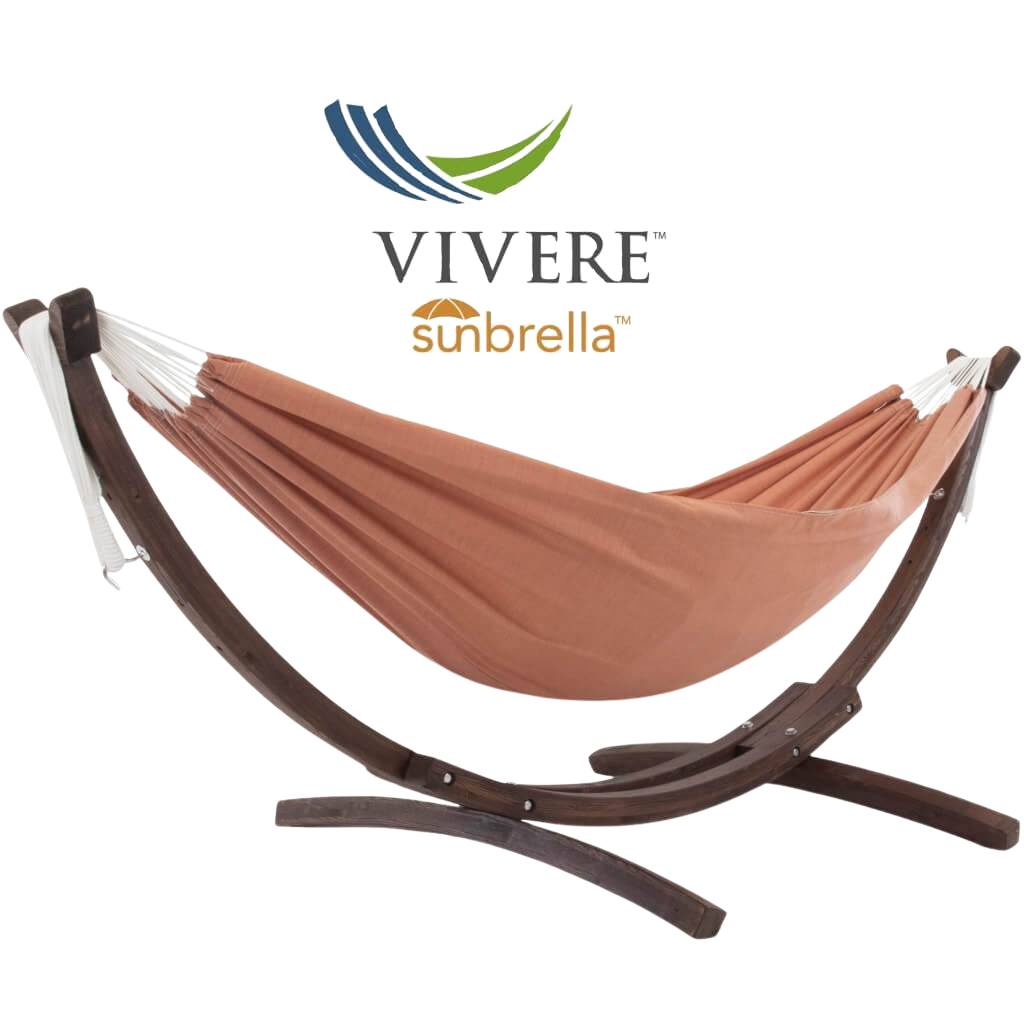 Double Sunbrella® Hammock with Solid Pine Stand