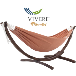 Double Sunbrella® Hammock with Solid Pine Stand