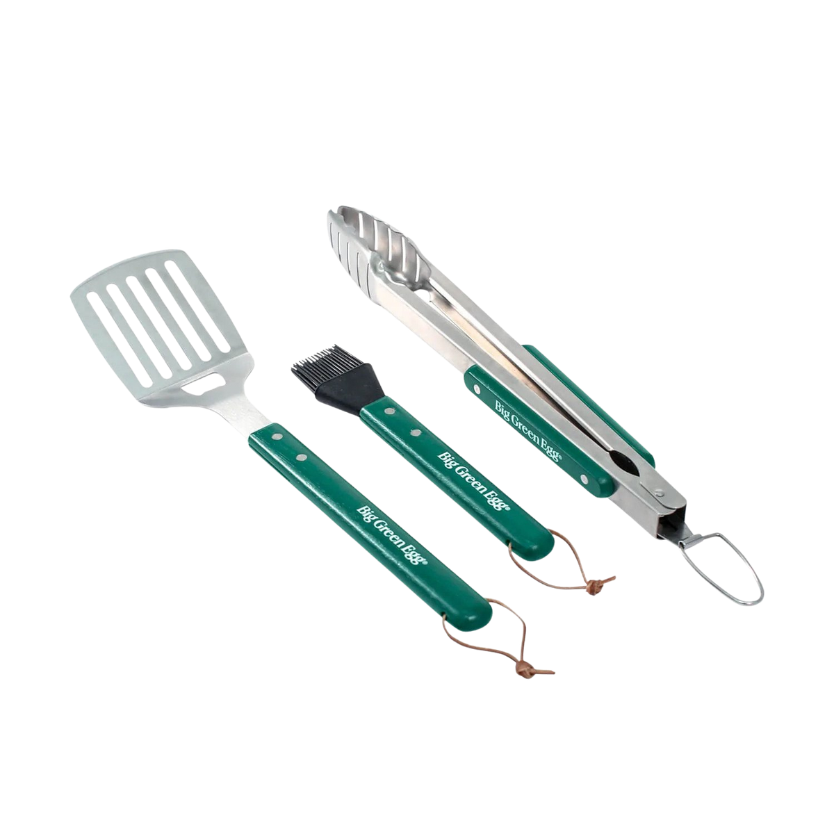 Stainless BBQ Tool Set with Wood Handles