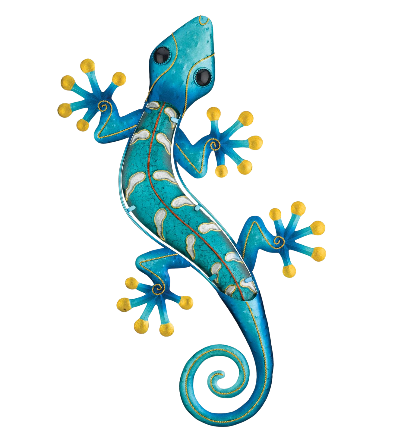 Gecko Wall Decor 24" Blue