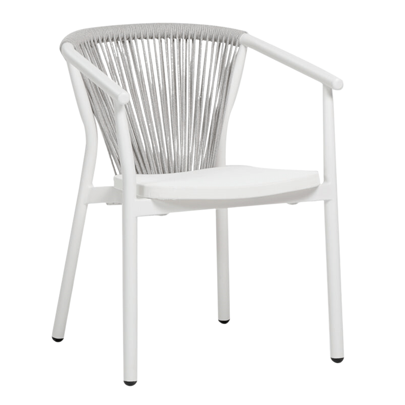 Trinity Dining Arm Chair White