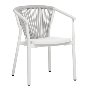Trinity Dining Arm Chair White