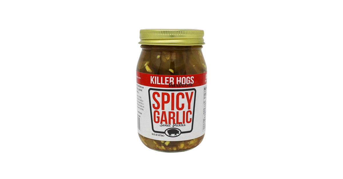 Killer Hogs Spicy Sweet Garlic Pickles