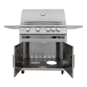 Blaze 32-Inch 4-Burner Premium LTE+ Gas Grill with Rear Burner and Built-in Lighting System - LP