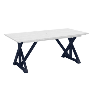 T203 Harvest Wide Dining Table w/2" Umbrella Hole