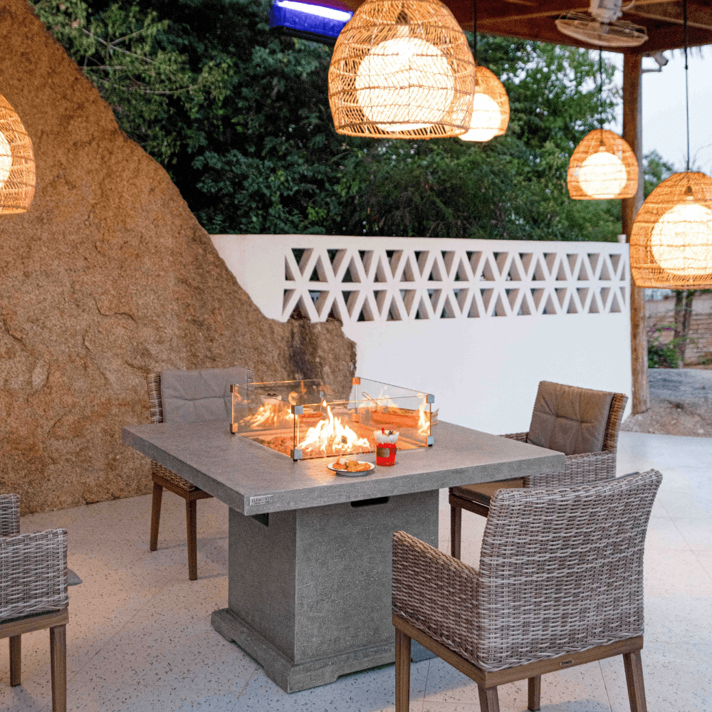 Elementi Birmingham dining fire table
