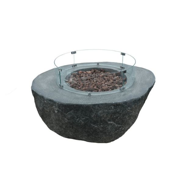 Elementi 30 inch round wind screen on fire table