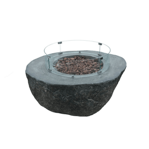 Elementi 30 inch round wind screen on fire table