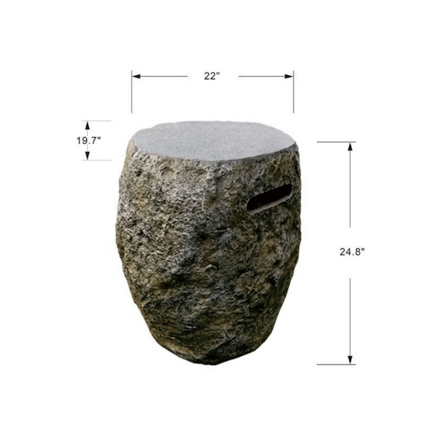 Elementi Boulder tank cover dimensions