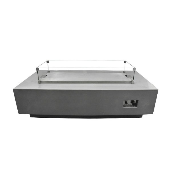 Elementi 44.3 inch rectangle wind screen with lid