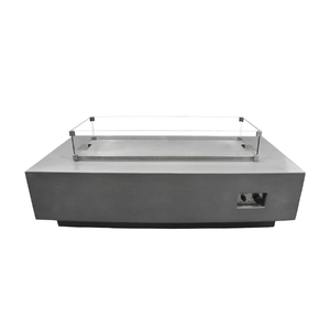 Elementi 44.3 inch rectangle wind screen with lid
