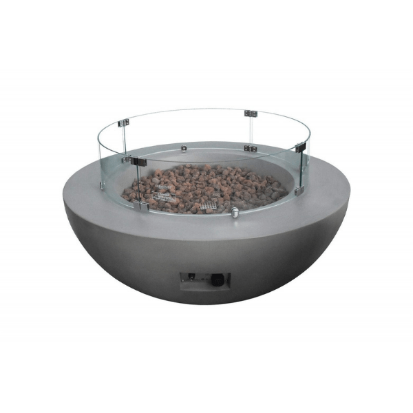 Elementi 30 inch round wind screen on Lunar Bowl