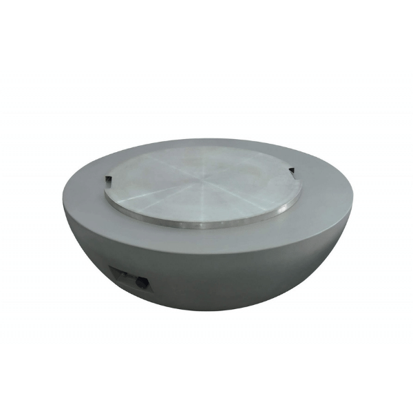 Elementi 29 inch round stainless steel lid on Lunar Bowl
