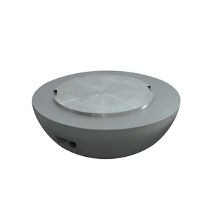 Elementi 29 inch round stainless steel lid on Lunar Bowl