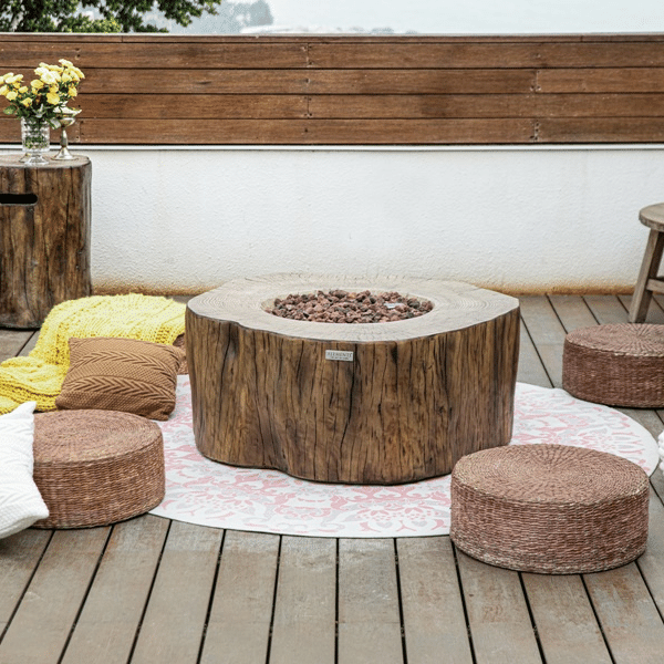 Elementi Manchester fire table redwood