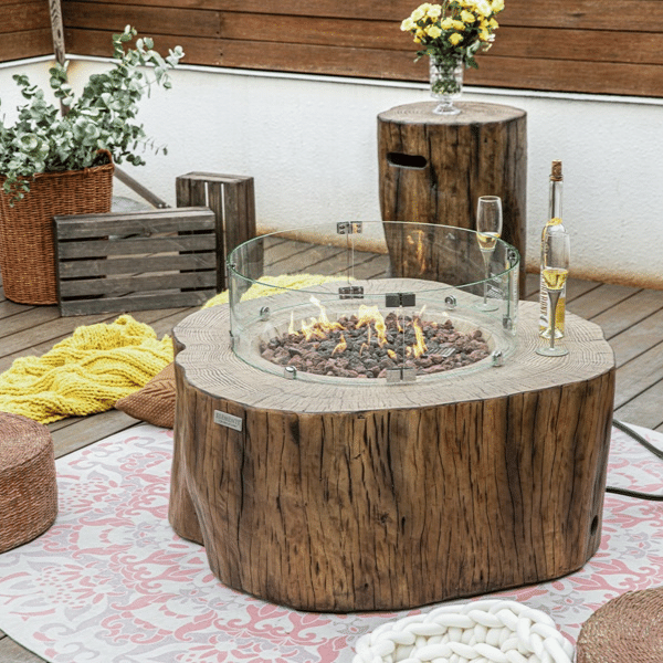 Elementi Manchester fire table redwood