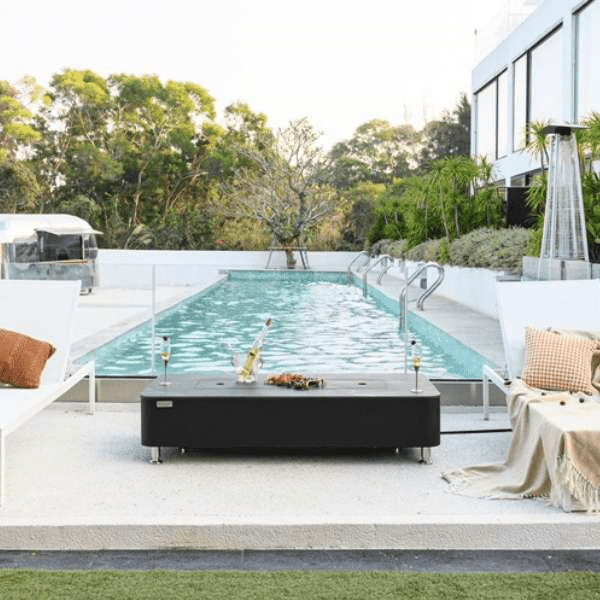 Elementi Valencia porcelain top fire table