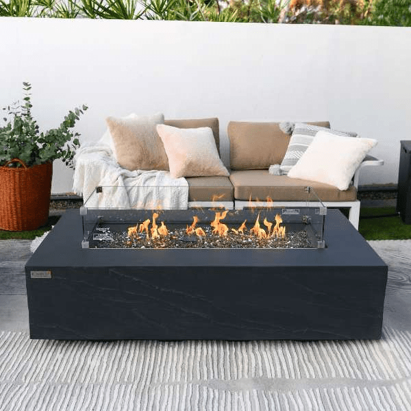 Elementi Plus Cape Town fire table slate black