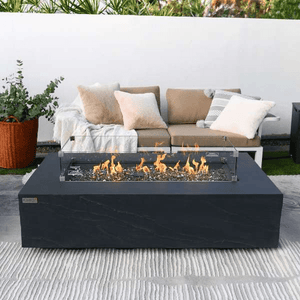 Elementi Plus Cape Town fire table slate black